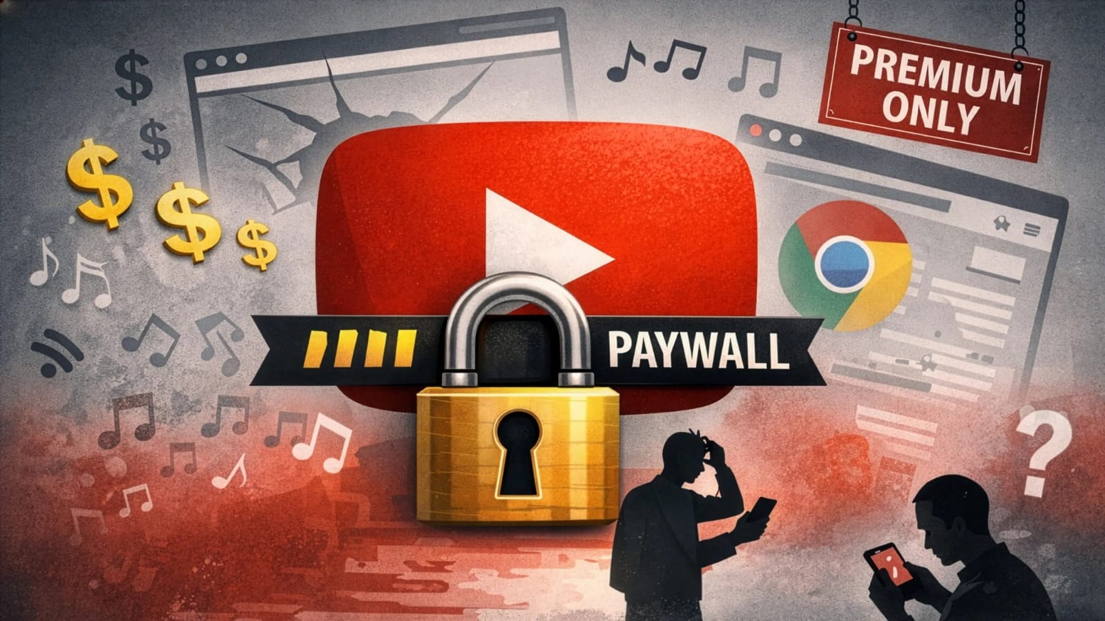 Bye-Bye Loophole: YouTube Locks Background Play Behind Premium Paywall