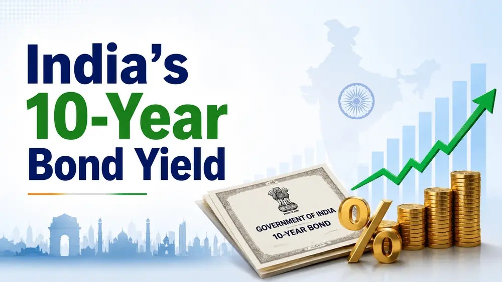India's 10-Year Benchmark Bond Yield Eases Amid Market Volatility