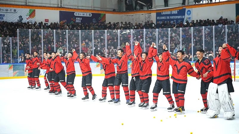 Army Ice-Hockey Triumph, Haryana Shine As Overall Champions At KIWG 2026