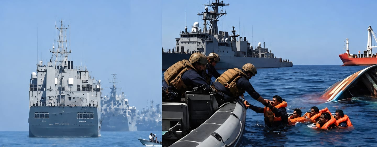 Indian Vessel Sinks Near Yemen After Projectile Strike; 14 Rescued