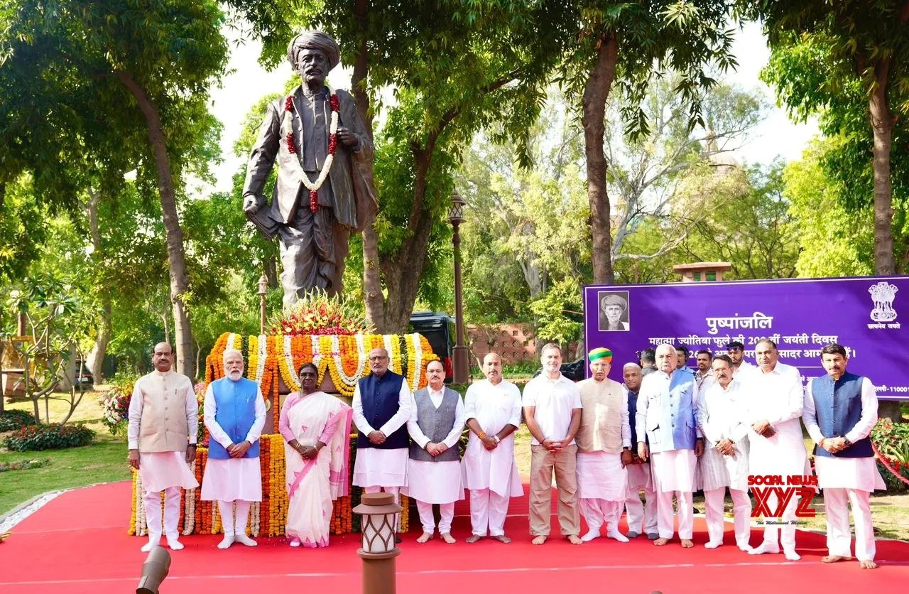 Tributes To Jyotirao Phule On His Bicentenary At Parliament Complex