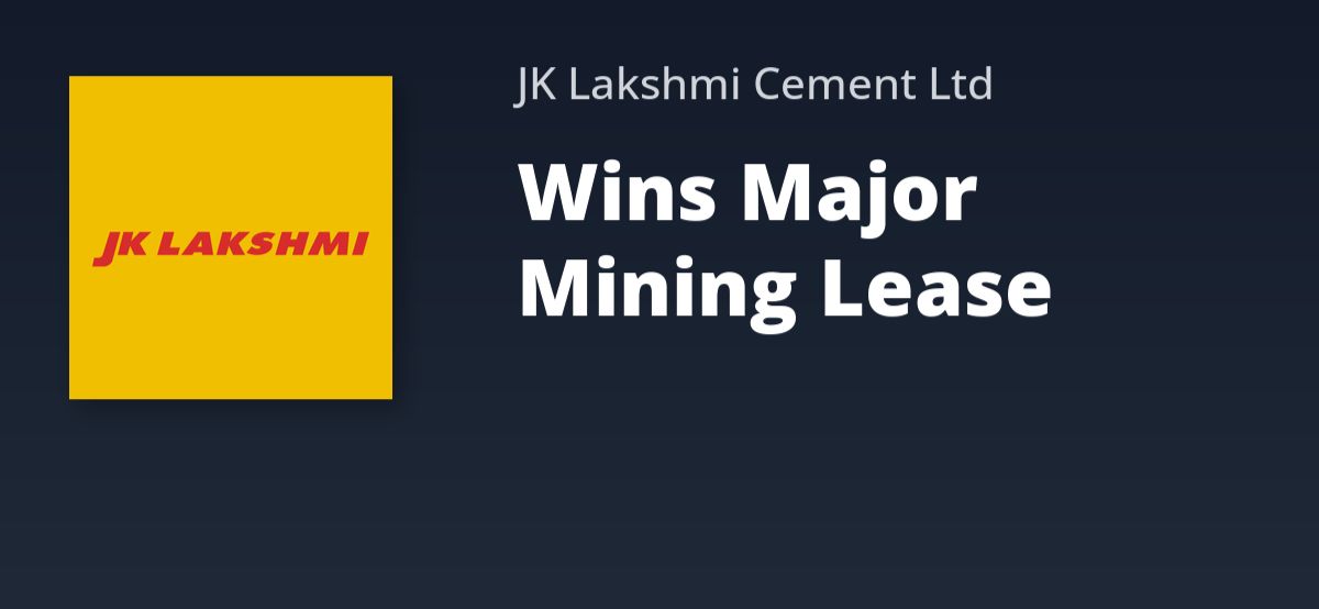 JK Lakshmi Cement Declared Preferred Bidder For Juipahar Limestone Block In Assam