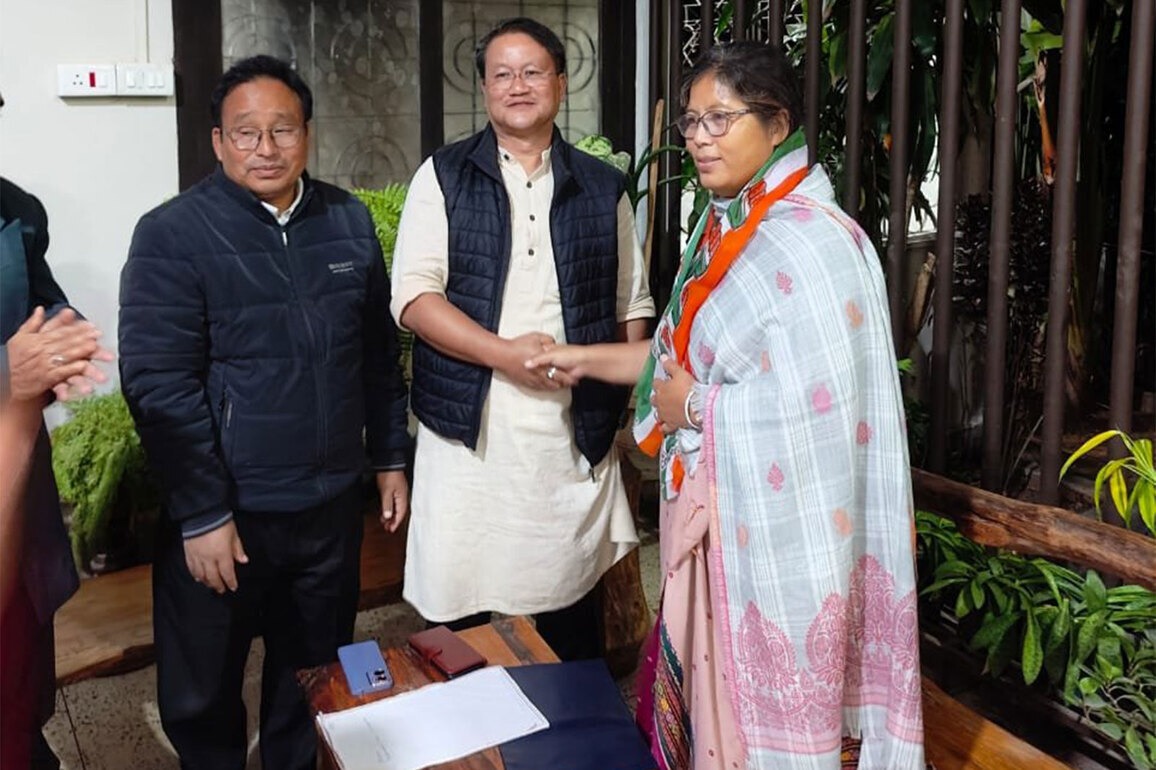 Assam Politics Sees Change As Garlosa Moves To Congress