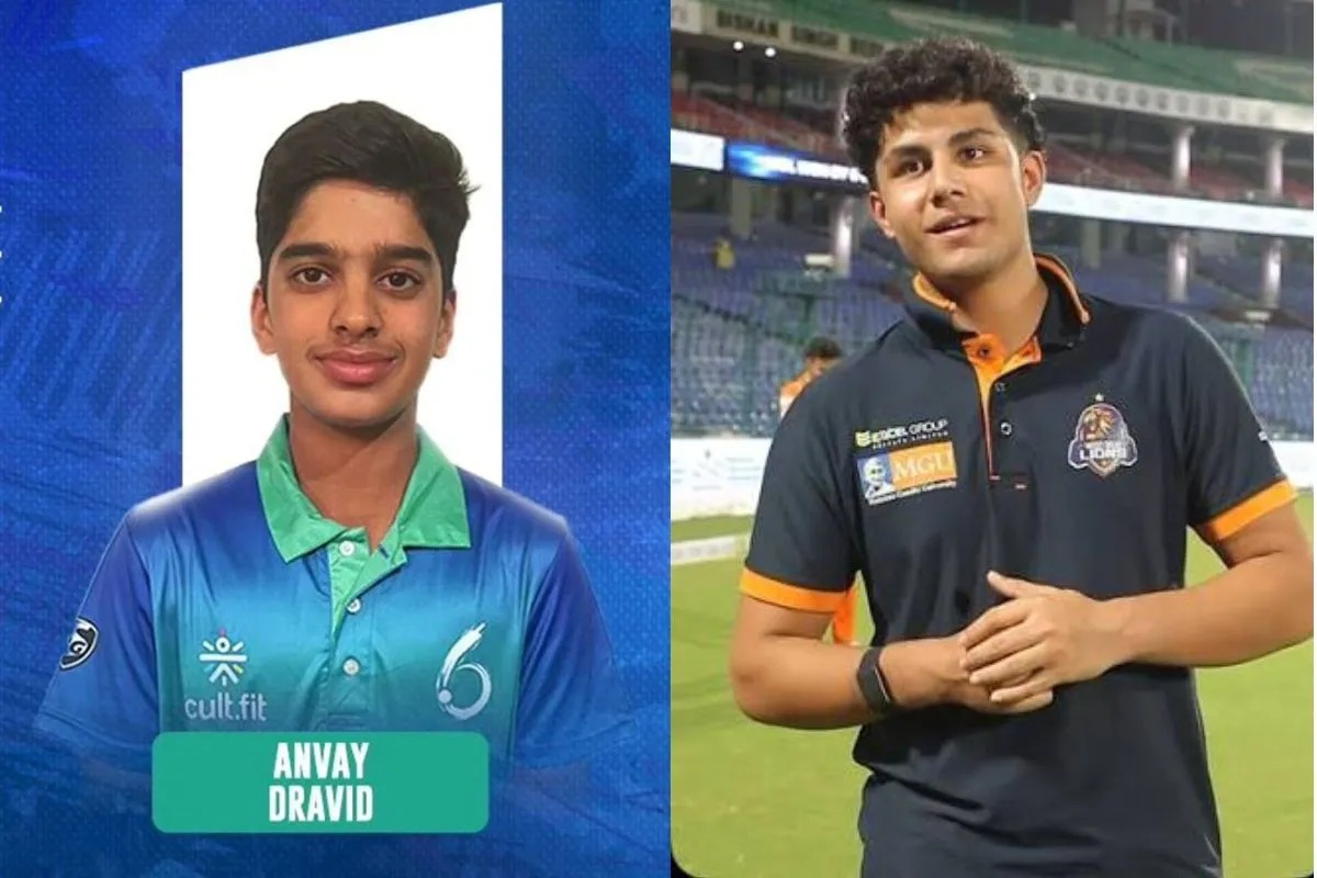 Cricket Royalty Passes The Torch: Aaryavir Sehwag And Anvay Dravid Named In India U-19 Team