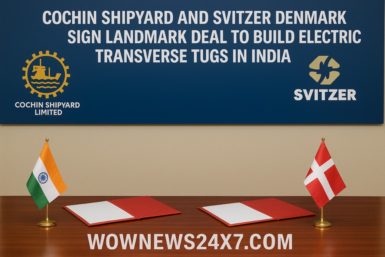 Cochin Shipyard and Svitzer Denmark Sign Landmark Deal to Build Electric Transverse Tugs in India