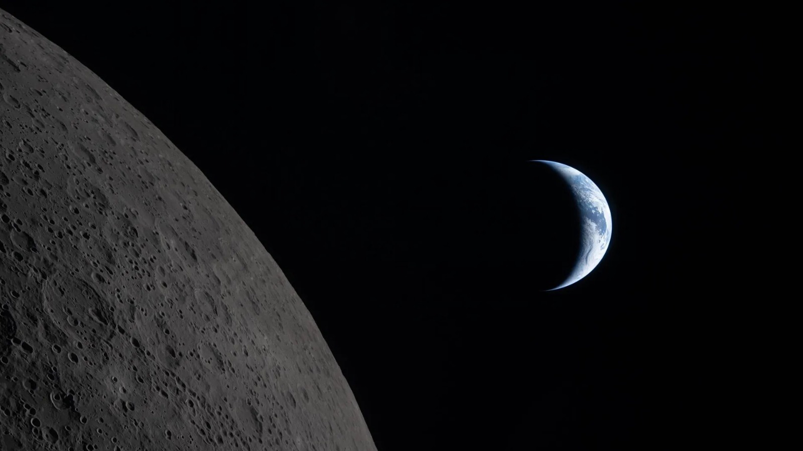 NASA Captures Rare Earthset And Solar Eclipse From Moon Fly-By