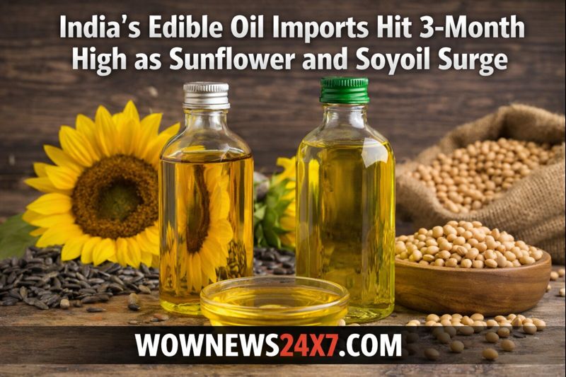 India’s Edible Oil Imports Surge 19% in December, Sunflower and Soyoil Lead the Rally