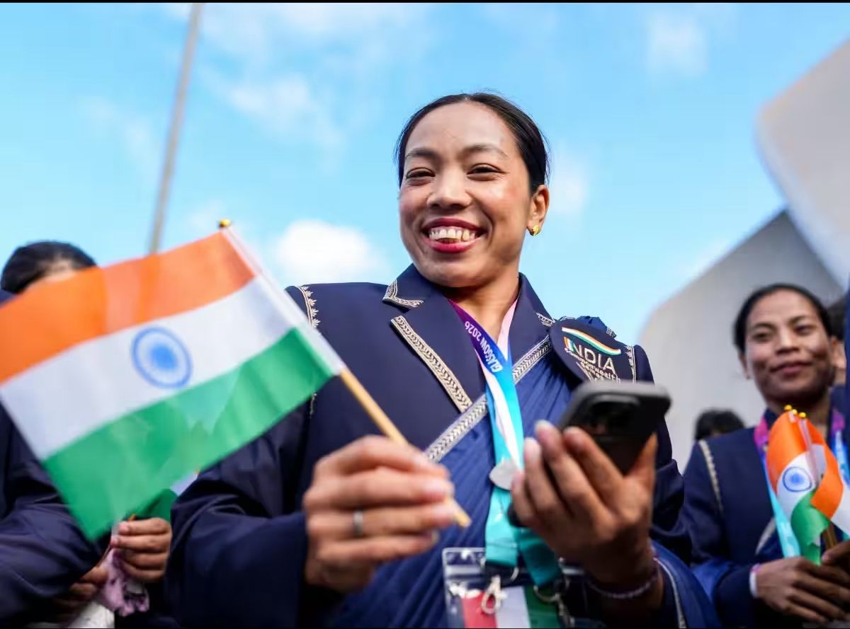 Chanu Lifts Third CWG Gold with Record-Breaking Display