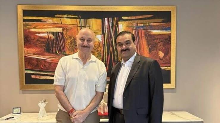 Self-Made Success Unveiled: Anupam Kher’s Inspiring Encounter with Industrial Titan Gautam Adani
