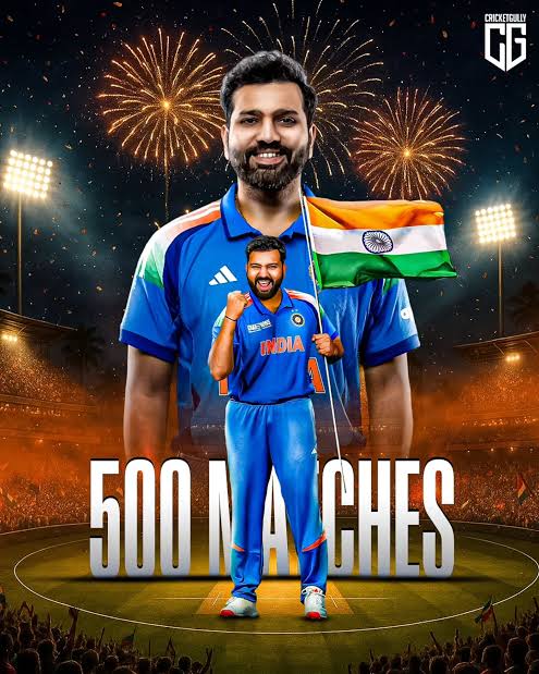 Hitman’s Historic 500: Rohit Sharma Joins India’s Elite Cricket Club