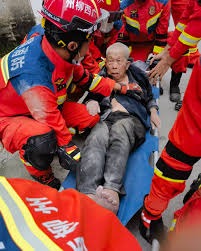 Quake, Collapse, Survival: 91-Year-Old Pulled Alive From Rubble In China’s Guangxi