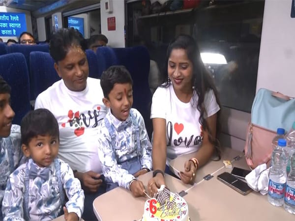 A Birthday to Remember: Varanasi Family Celebrates Son’s Special Day Aboard Kashmir’s First Vande Bharat Express