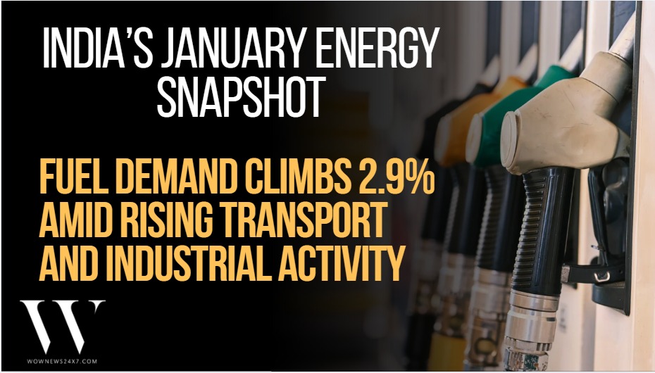 Fuel Demand Snapshot: India Records 2.9% Growth in January, Led by Petrol and Diesel