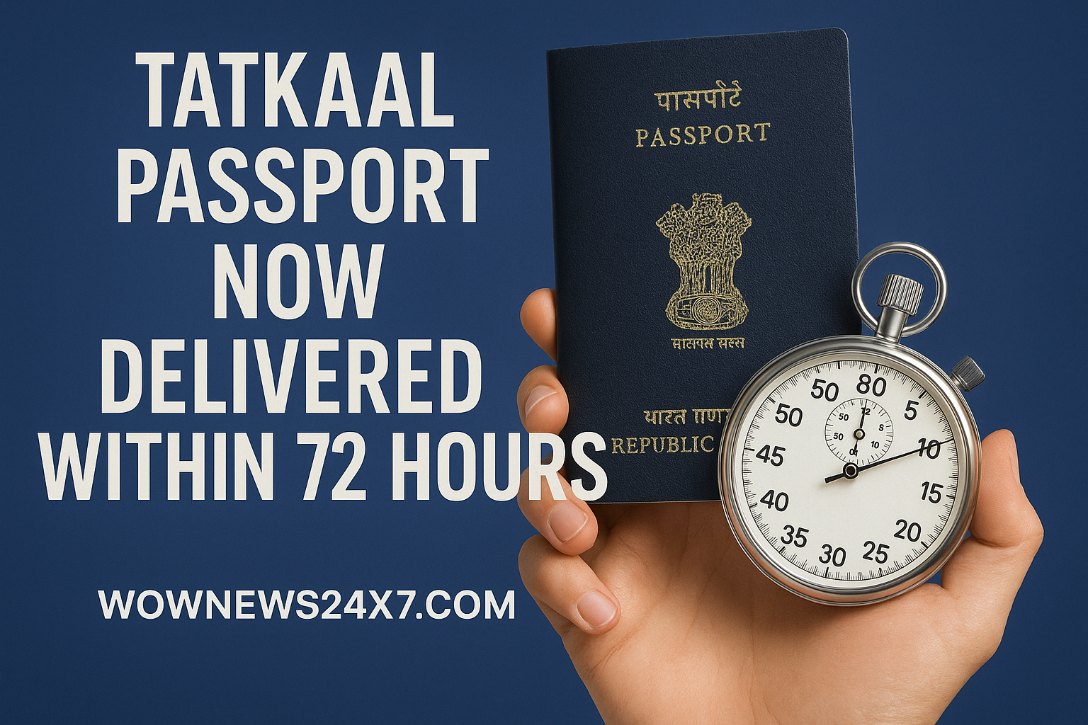 Your Passport’s on the Clock—Tatkaal Now Delivers in Just 72 Hours!