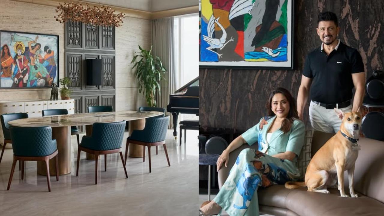 Brushstrokes of Luxury: Madhuri Dixit’s Mumbai Apartment Is a Living Gallery