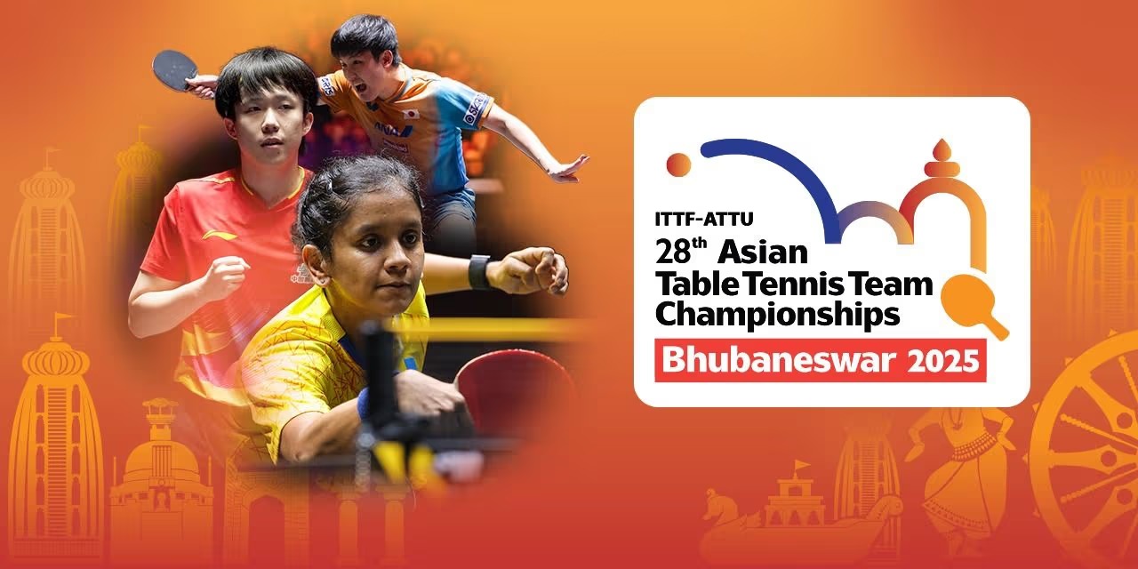Bhubaneswar to Host 28th Asian Table Tennis Team Championships from October 11-15, 2025