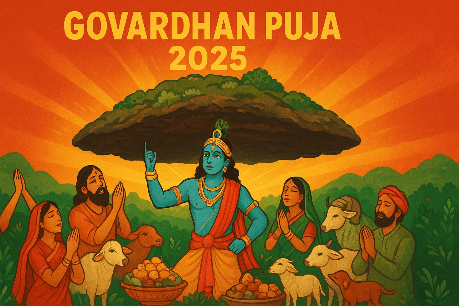 October 22 Lights Up with Govardhan Puja: Where Faith, Food, and Festivity Meet