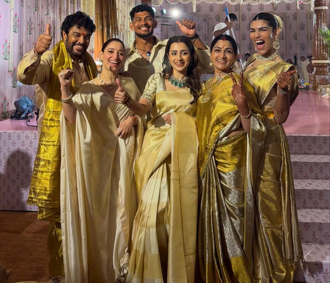 Trisha, Tamannaah Turn Bridesmaids at Avantika Sundar Wedding