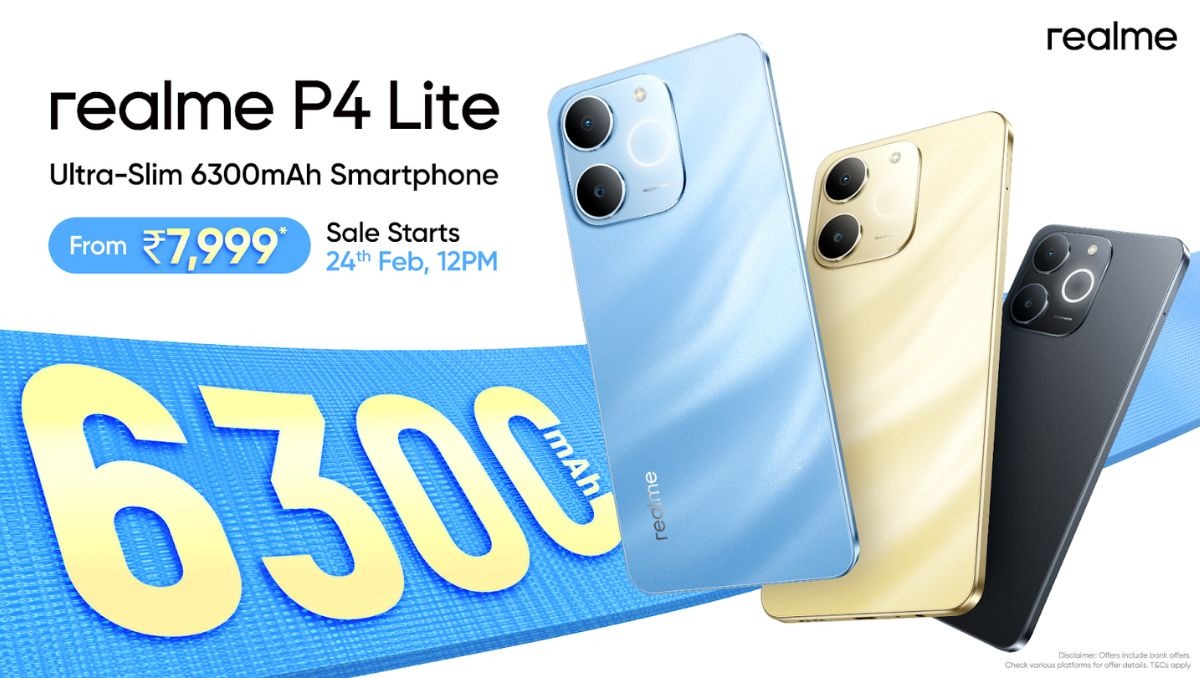 Affordable Innovation: Realme P4 Lite Packs 6,300 mAh Battery + 90Hz Screen