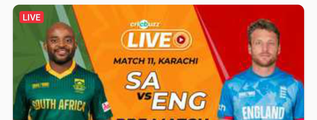 England Win Toss, Opt to Bat Against South Africa in Champions Trophy Clash