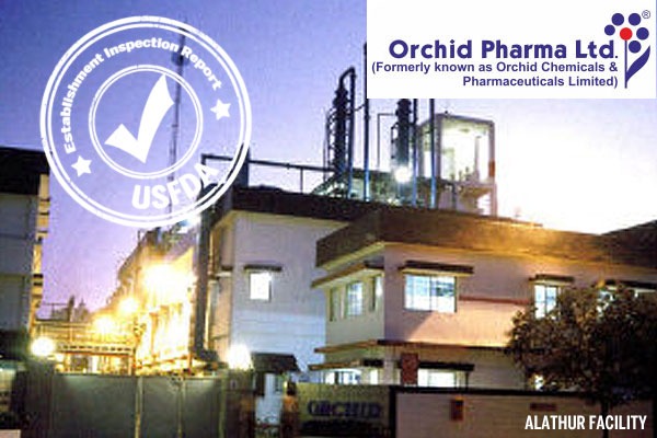 Orchid Pharma Soars 2.9% as Alathur API Facility Aces USFDA Inspection