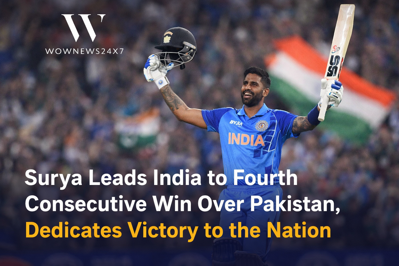 Surya Leads India to Fourth Consecutive Win Over Pakistan, Dedicates Victory to the Nation