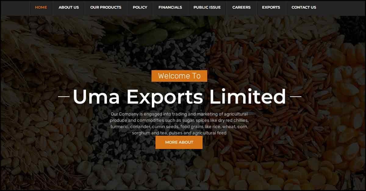 Uma Exports increases capacity and diversifies into manufacture of pulses