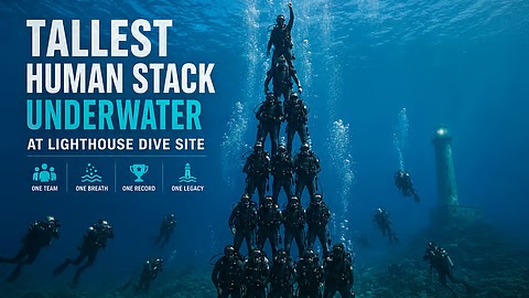 India Showcases Endurance And Teamwork With Historic 73-Foot Underwater Human Formation