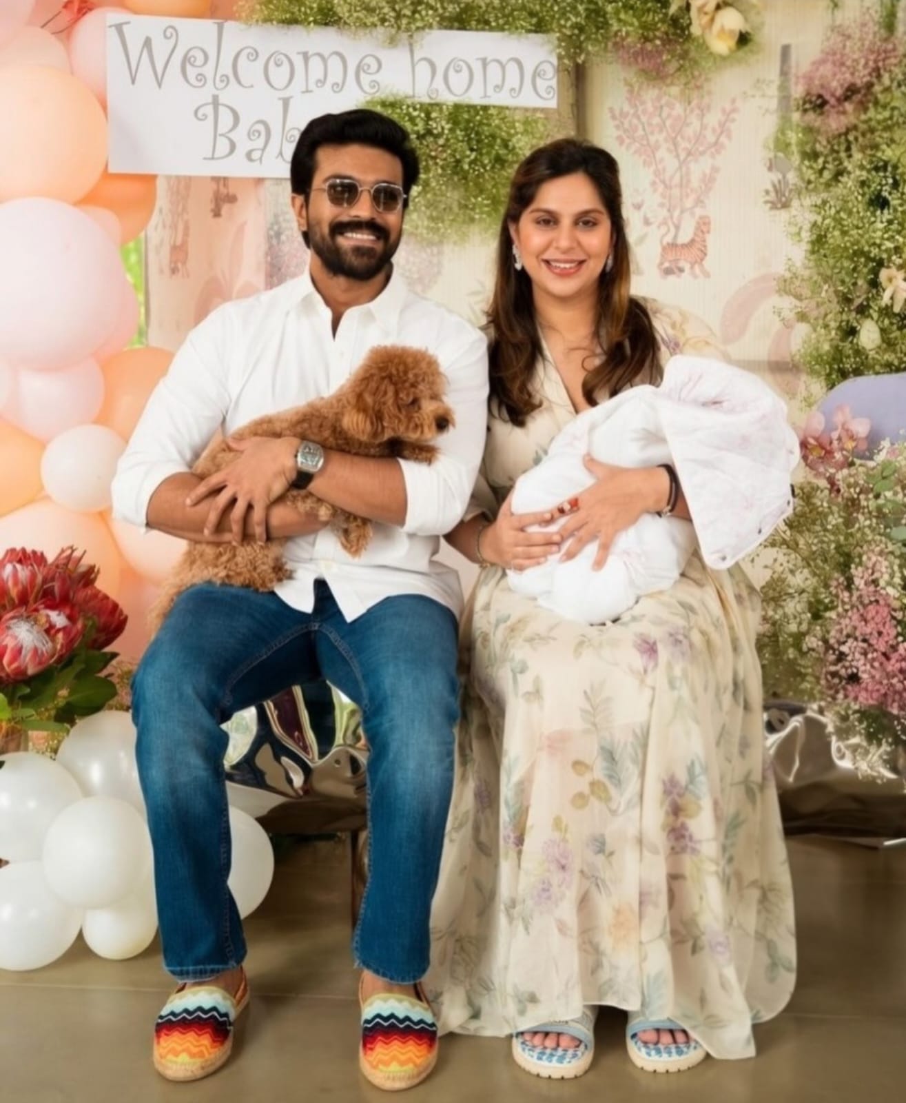 Sweet Hampers, Silver Gifts, And Smiles: Fans Celebrate Ram Charan’s Twin Blessing