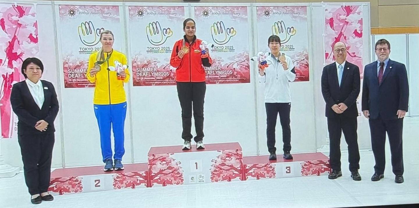 Bullseye Brilliance: Pranjali Dhumal Secures Third Deaflympics Gold with Stunning Precision